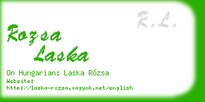 rozsa laska business card